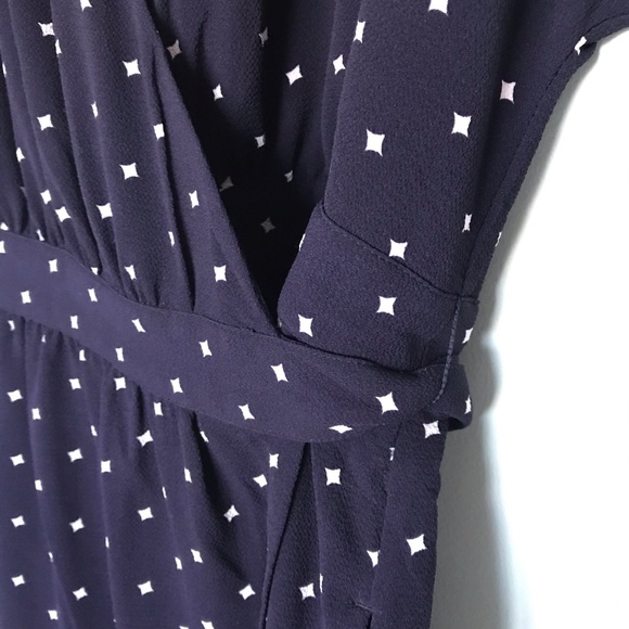 Ann Taylor Navy Blue & White Dress - Picture 3 of 3